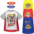 Conjunto de 6 piezas de la Patrulla Canina: camiseta, capa y máscara