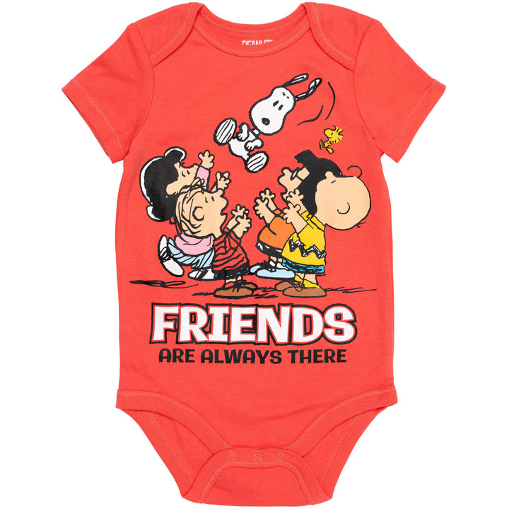 Pack de 5 bodis de manga corta de Peanuts