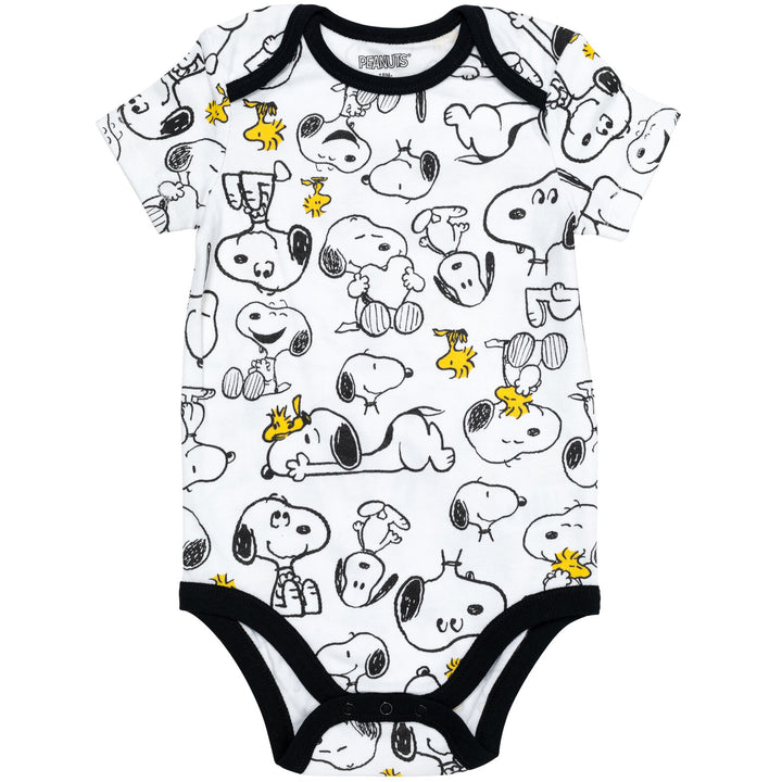 Pack de 5 bodis de manga corta de Peanuts