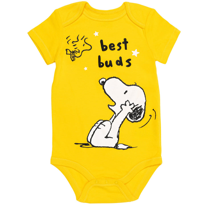 Pack de 5 bodis de manga corta de Peanuts