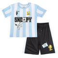 Peanuts Snoopy Mesh Soccer Jersey Athletic T-Shirt and Shorts Outfit Set