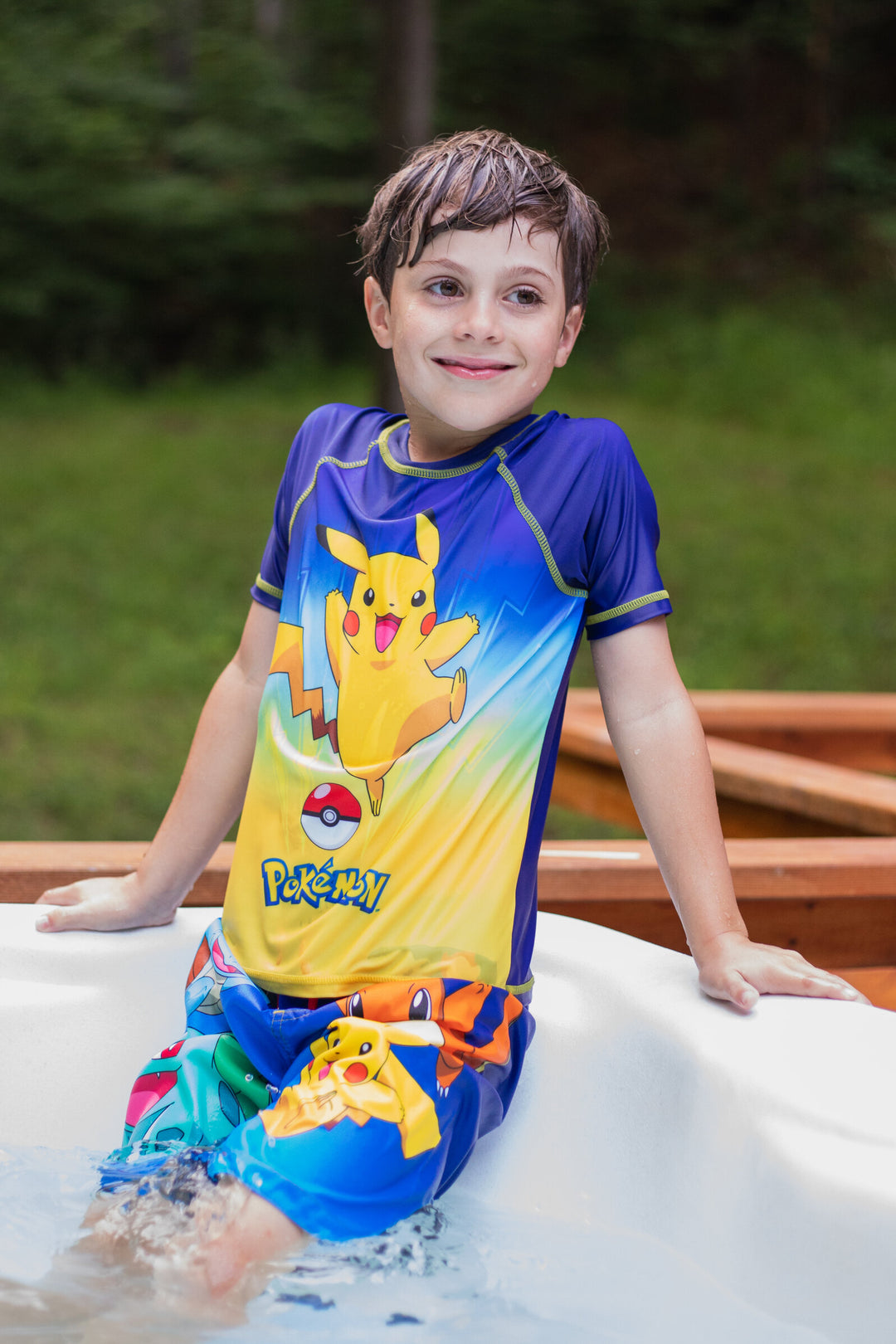 Pokemon UPF 50+ Swim Trunks Bathing Suit