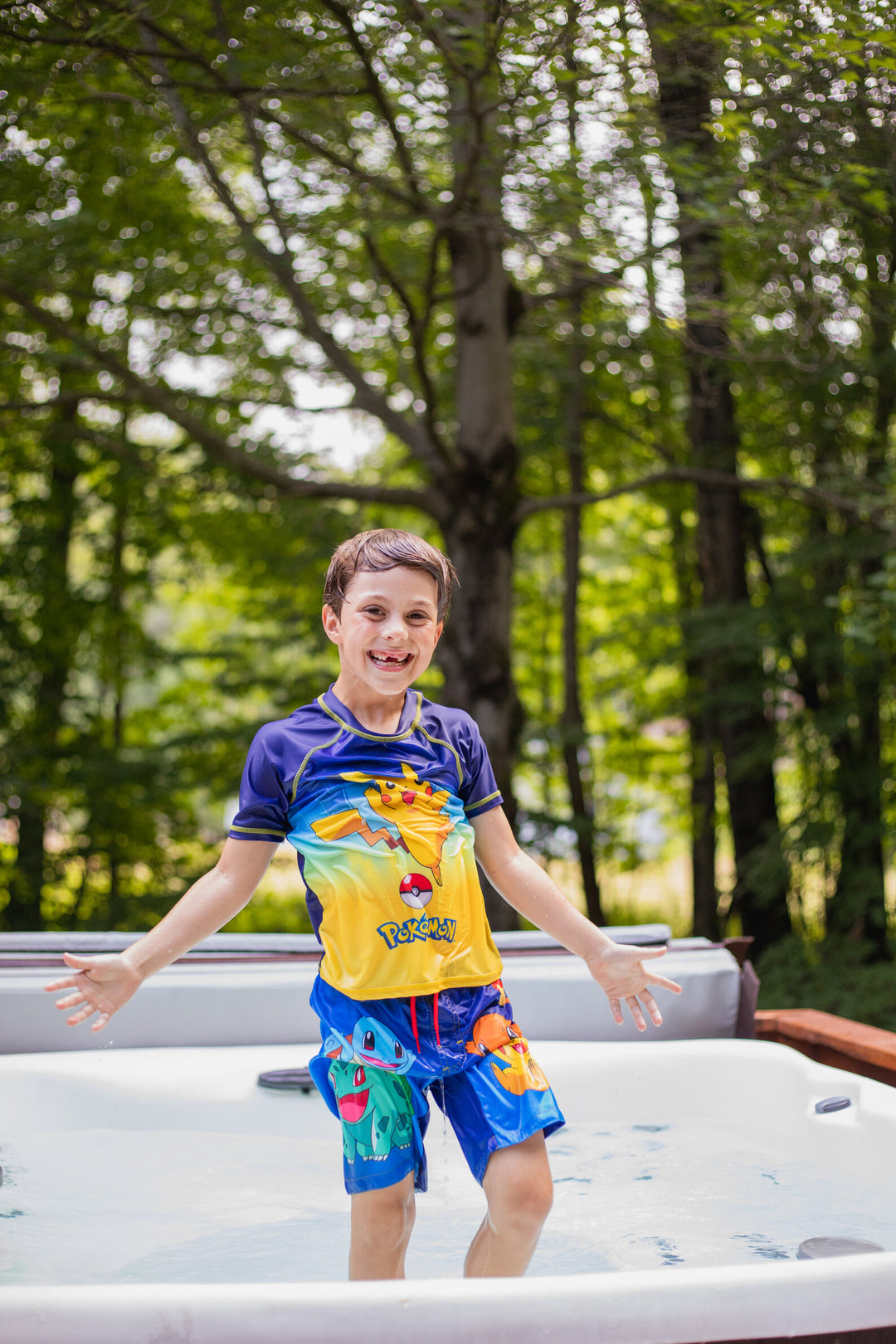 Pokemon UPF 50+ Swim Trunks Bathing Suit