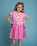Princess Sleeping Beauty French Terry Tulle Tutu Dress