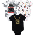 Pack de 3 bodis de manga corta Run DMC