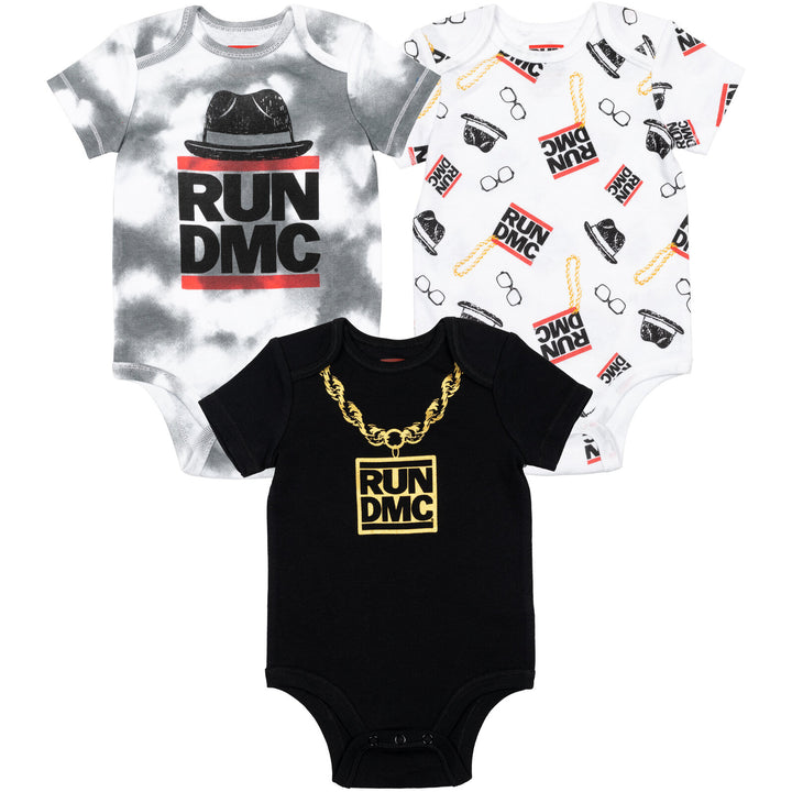 Pack de 3 bodis de manga corta Run DMC