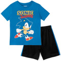 SEGA Sonic The Hedgehog Athletic Pullover T-Shirt Mesh Shorts Outfit Set