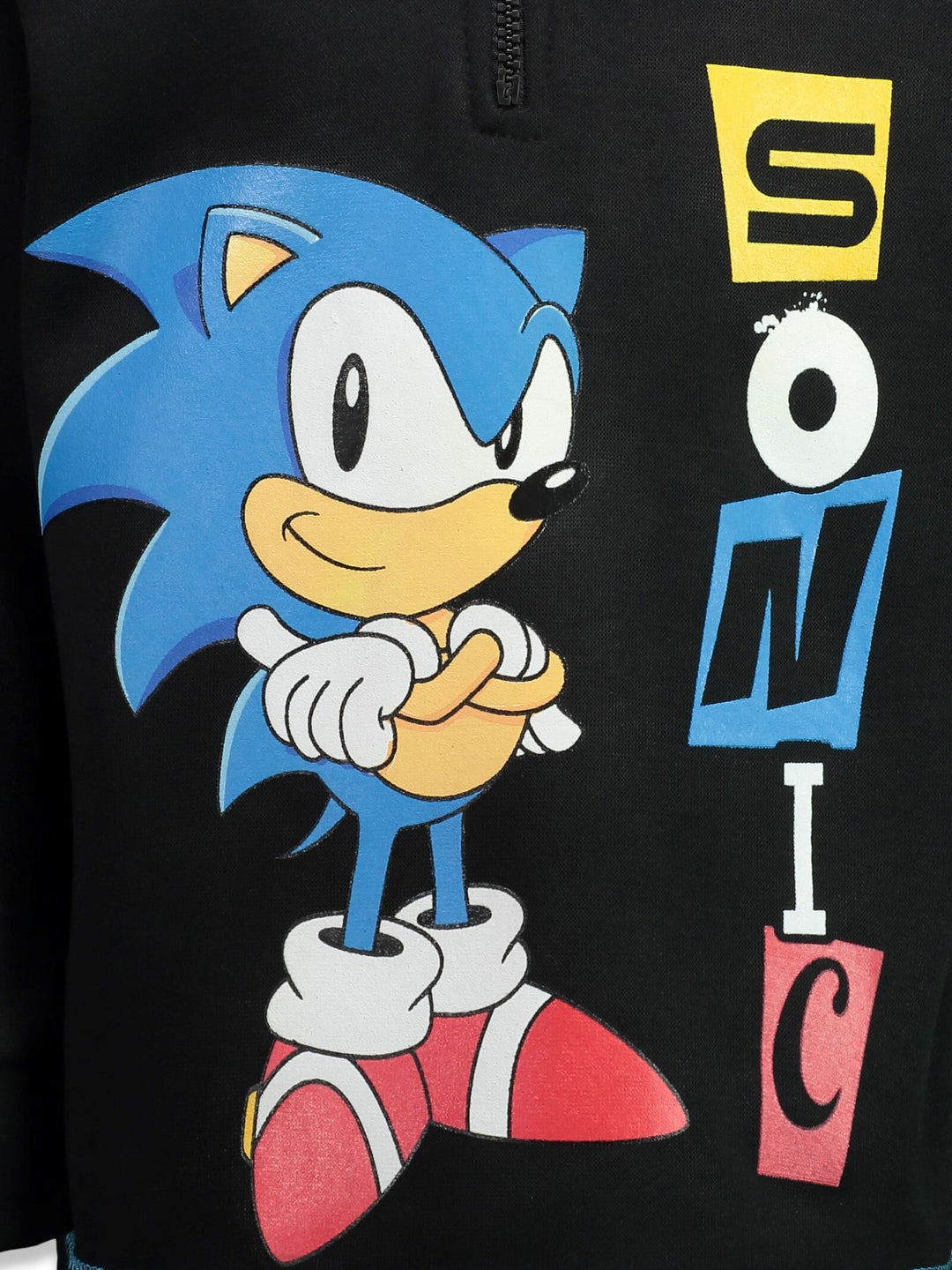 SEGA Sonic The Hedgehog Fleece Half Zip Hoodie