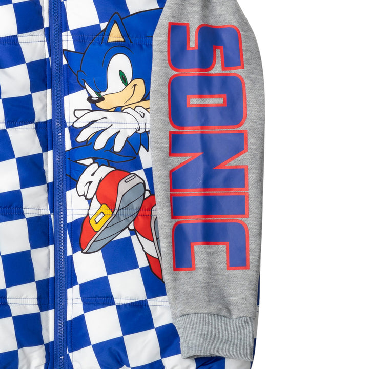 SEGA Sonic The Hedgehog Zip Up Vest 2fer Jacket