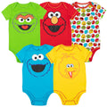 Sesame Street 5 Pack Bodysuits