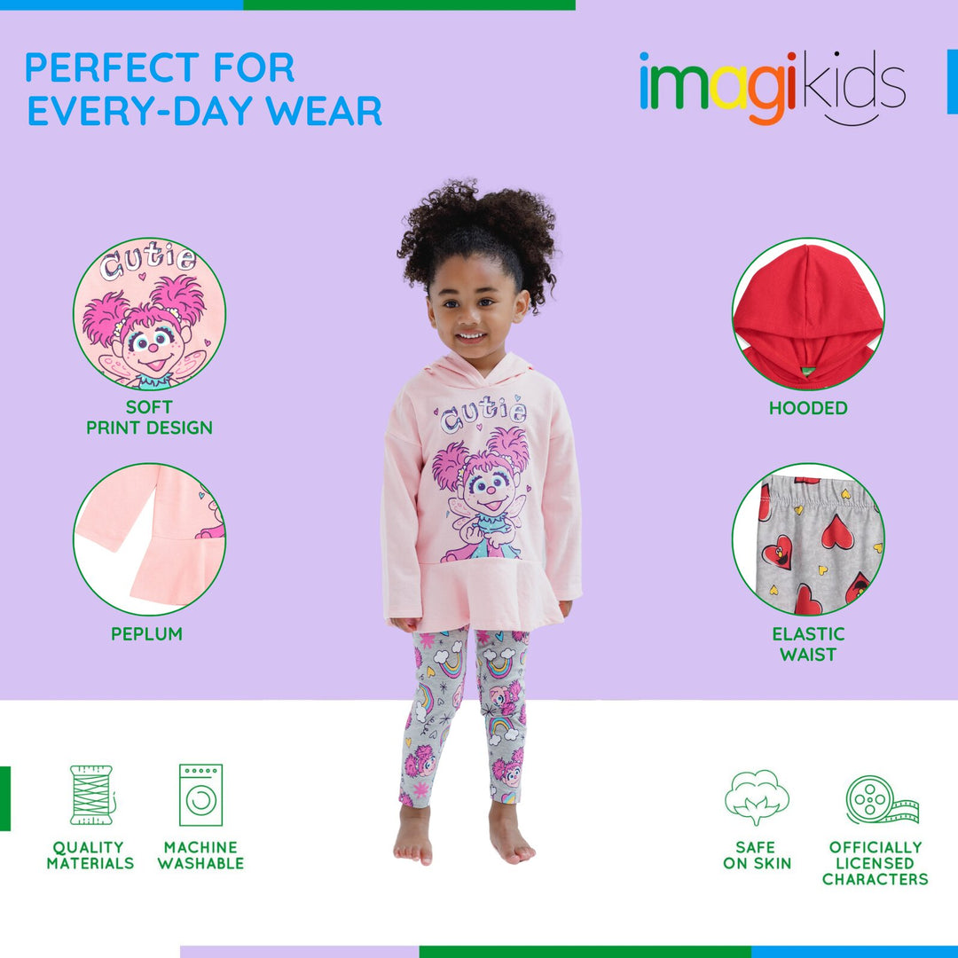 Sesame Street Abby Cadabby Hoodie & Leggings Set