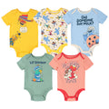 Sesame Street Baby 5 Pack Bodysuits Newborn to Infant