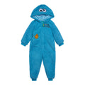 Sesame Street Cookie Monster Cozy Sherpa Zip Up Cosplay Costume Coverall