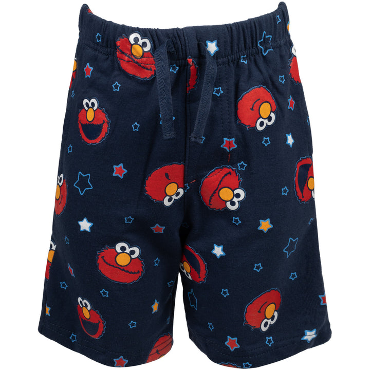Sesame Street Elmo T-Shirt and French Terry Shorts Outfit Set