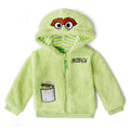 Sesame Street Oscar the Grouch Cozy Sherpa Zip Up Cosplay Hoodie