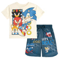Sonic the Hedgehog Drop Shoulder T-Shirt and Mesh Shorts Outfit Set