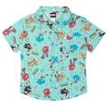 Sonic the Hedgehog Hawaiian Button Down Dress Shirt