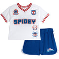 Spidey and His Amazing Friends Mesh Jersey Athletic T-Shirt and Shorts Outfit Set
