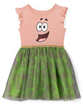 SpongeBob SquarePants Girls Cosplay Tulle Tutu Dress Toddler to Big Kid