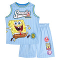 SpongeBob SquarePants Mesh Jersey Athletic Tank Top and Basketball Shorts Outfit Set