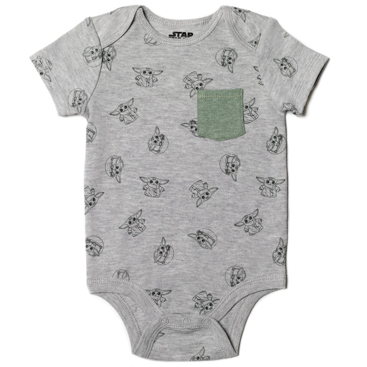 Baby Yoda de Star Wars Body de manga corta y pantalones jogger tiernos