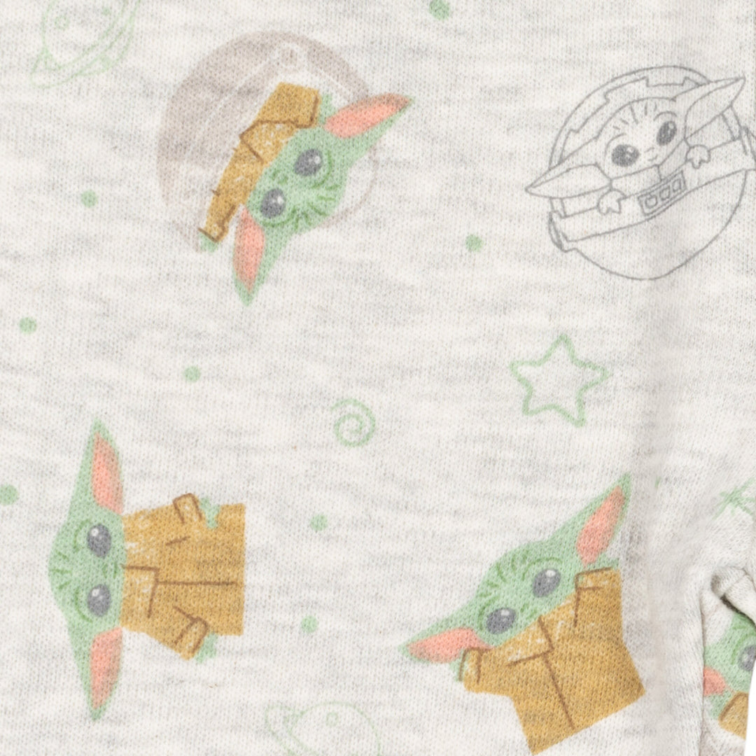Star Wars The Mandalorian 8 Piece Outfit Set: Bodysuits Sleep N' Play Coverall Pants Hat Bibs