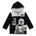 Star Wars The Mandalorian Grogu sudadera con capucha y media cremallera