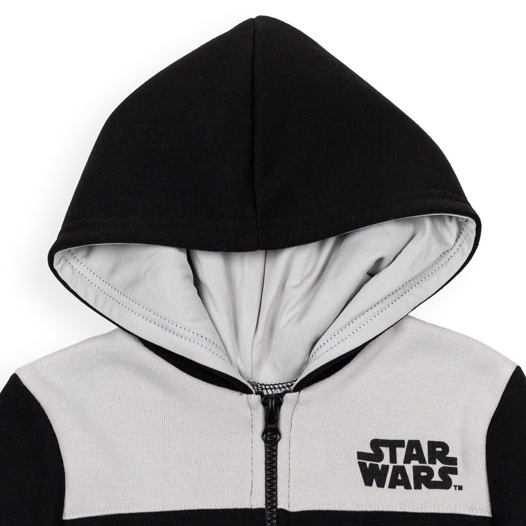 Star Wars The Mandalorian Grogu sudadera con capucha y media cremallera