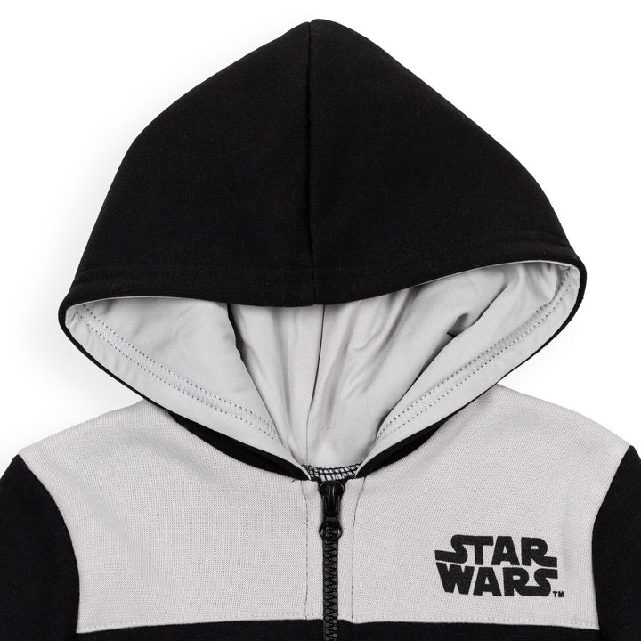 Star Wars The Mandalorian Grogu sudadera con capucha y media cremallera