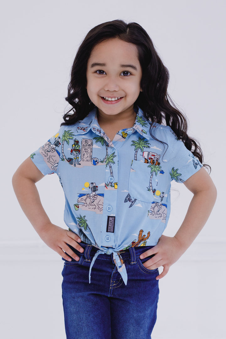 STAR WARS Matching Family Hawaiian Button Down Dress Shirt