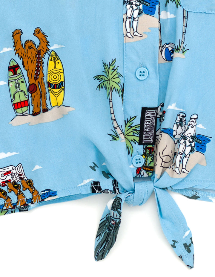 STAR WARS Matching Family Hawaiian Button Down Dress Shirt