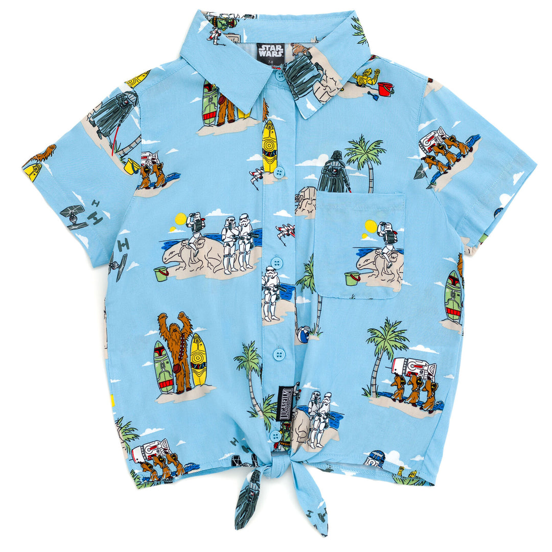 STAR WARS Matching Family Hawaiian Button Down Dress Shirt