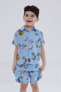 STAR WARS Matching Family Hawaiian Button Down Shirt and Shorts Outfit Set