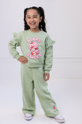 Strawberry Shortcake Girls Fleece Pullover Sweatshirt and Pants Outfit Set Toddler to Big Kid