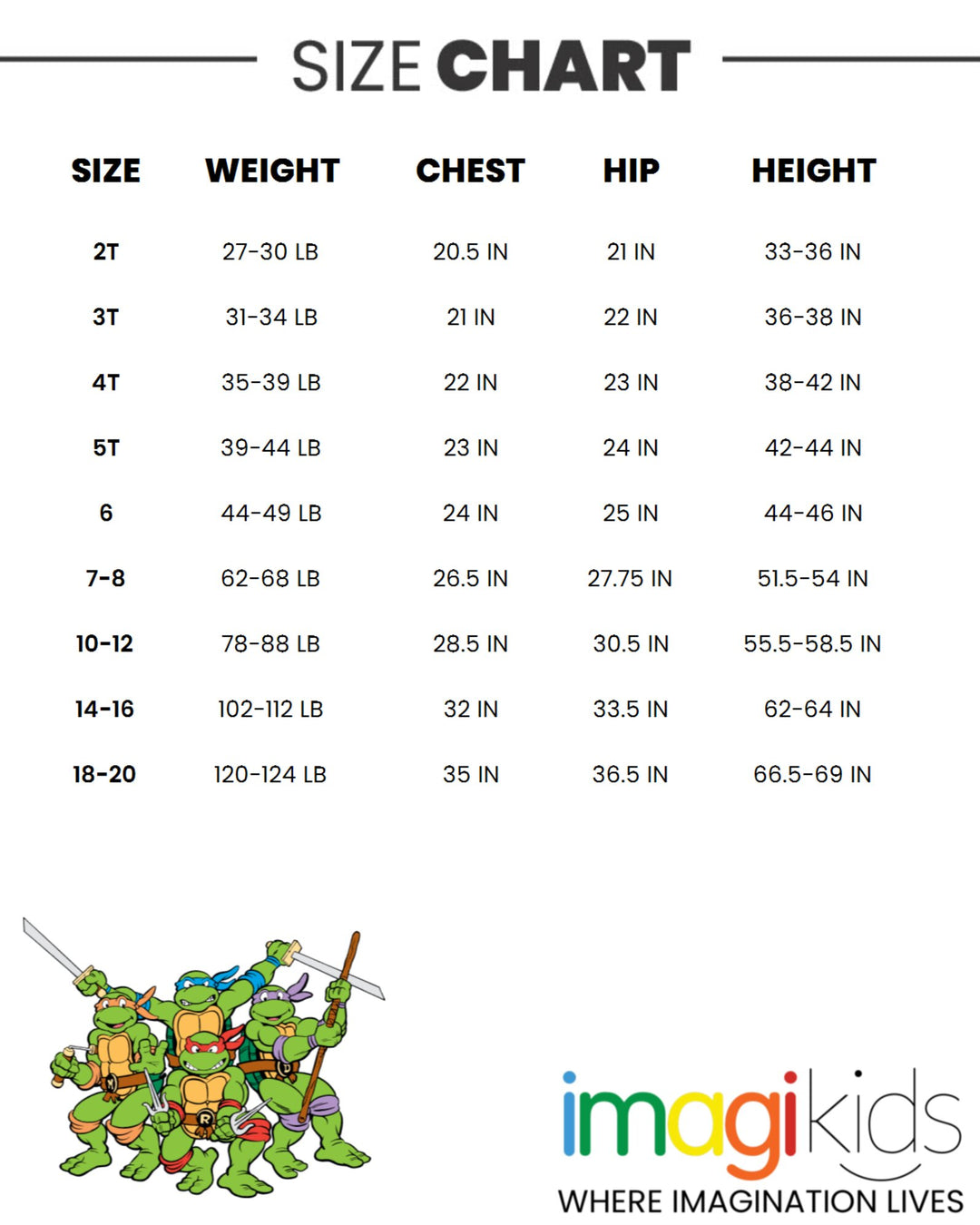 Teenage Mutant Ninja Turtles 3 Pack T-Shirts