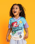 The Little Mermaid Princess Ariel Mesh Soccer Jersey Athletic T-Shirt
