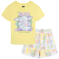 The Mandalorian Grogu Drop Shoulder T-Shirt and French Terry Dolphin Shorts Outfit Set