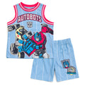 Transformers Mesh Jersey Athletic Tank Top and Basketball Shorts Outfit Set