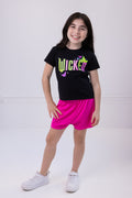wicked Girls T-Shirt and Mesh Shorts Outfit Set Toddler to Big Kid