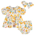 Winnie the Pooh Dress, Diaper Cover and Headband 3 Piece