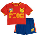 Winnie the Pooh Mesh Drop Shoulder Athletic T-Shirt and Shorts Outfit Set