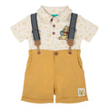 Winnie the Pooh Ribbed Polo Bodysuit and Shorts Outfit Set