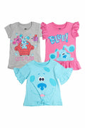 Blue's Clues & You! 3 Pack Ruffle Graphic T-Shirt