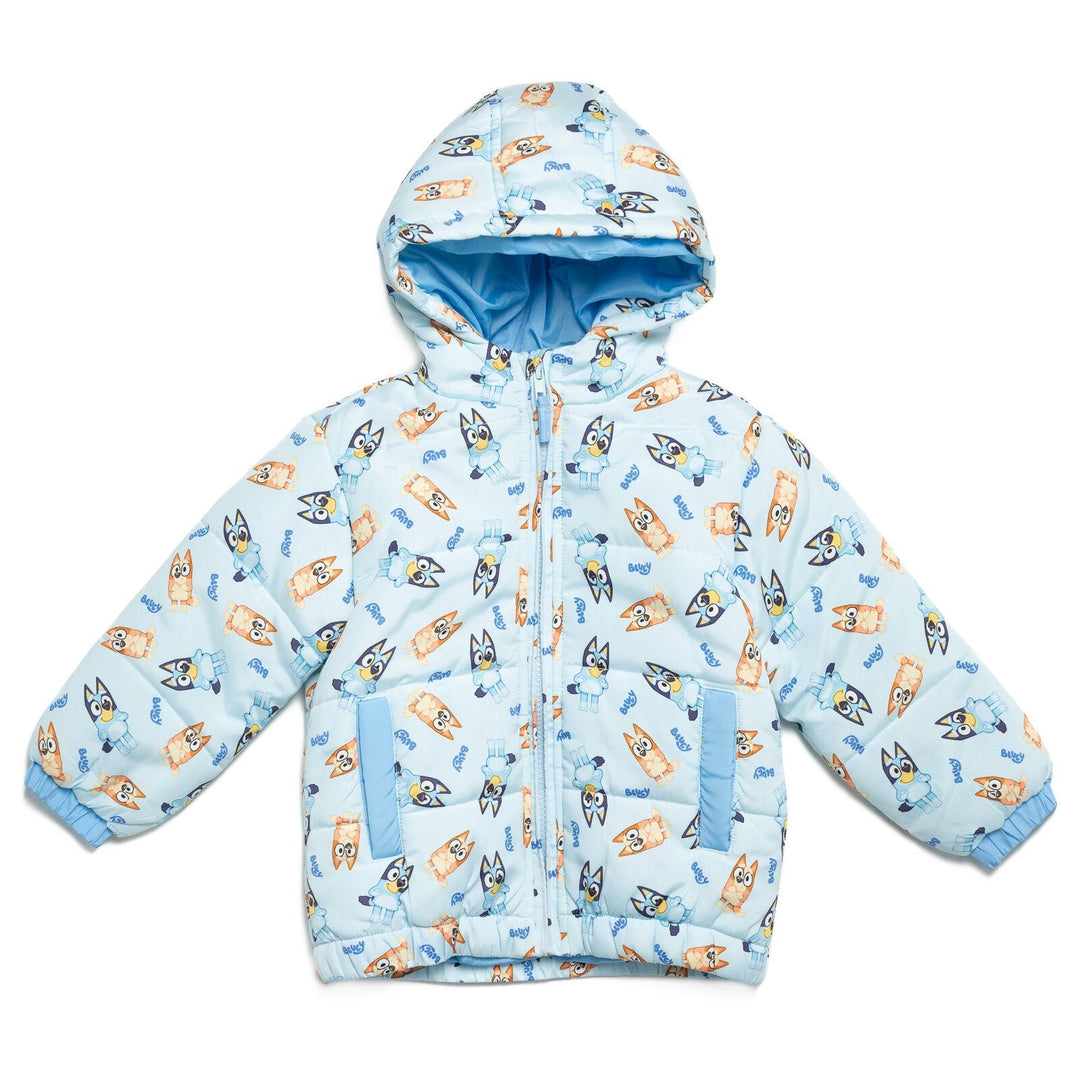 Bluey Zip Up Winter Coat Puffer Jacket - imagikids
