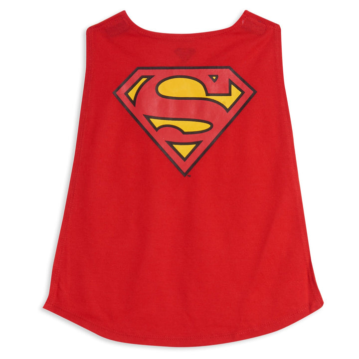 DC Comics Justice League Superman Pajama Shirt Pants and Cape 3 Piece Set - imagikids