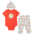 DC Comics Justice League The Flash Bodysuit Pants and Hat 3 Piece Outfit Set