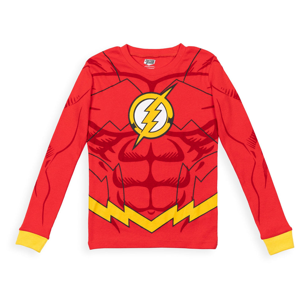 DC Comics Justice League The Flash Pullover Pajama Shirt and Pants Sleep Set - imagikids