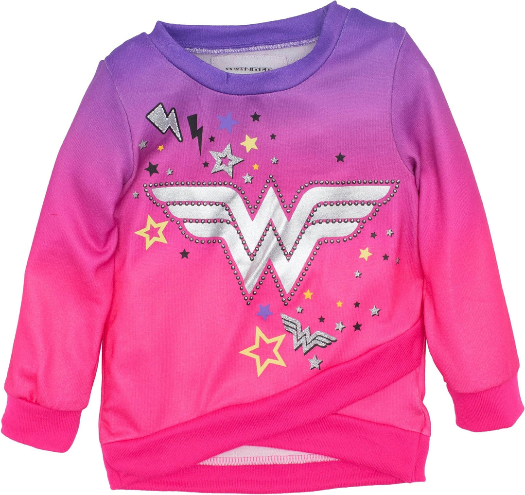 DC Comics Justice League Wonder Woman Crossover T-Shirt and Leggings Outfit Set - imagikids