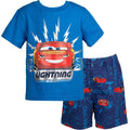 Disney Cars Lightning McQueen T-Shirt and French Terry Shorts Outfit Set
