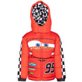 Disney Cars Lightning McQueen Zip Up Winter Coat Puffer Jacket